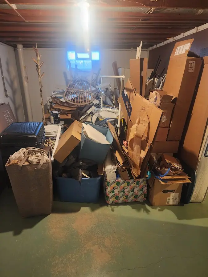 Roll-off dumpster container at job site for Construction Dumpster Rental in Murrysville